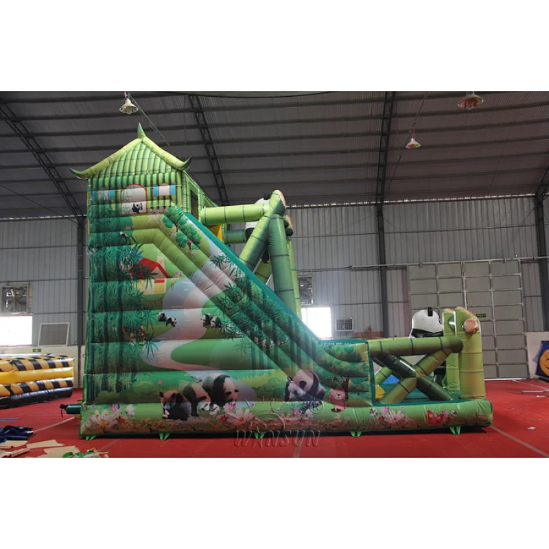 Cute Panda Inflatable Slide