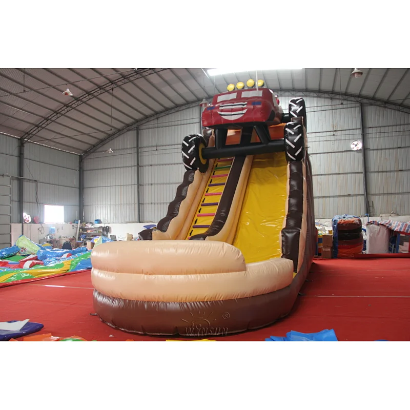 Monster Truck Inflatable Slide