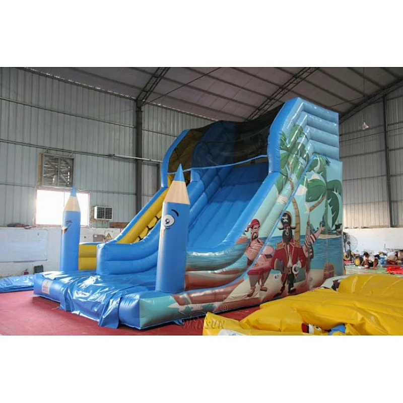 Pirate Island Inflatable Slide
