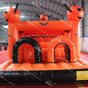 Coming festival inflatable Halloween pumpkin obstacles,inflatable Halloween combo slides,inflatable halloween assault sport game