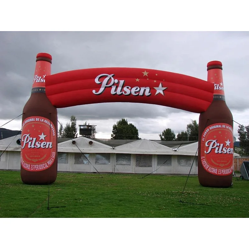 oxford or PVC advertising inflatable arch price inflatable bottle arch