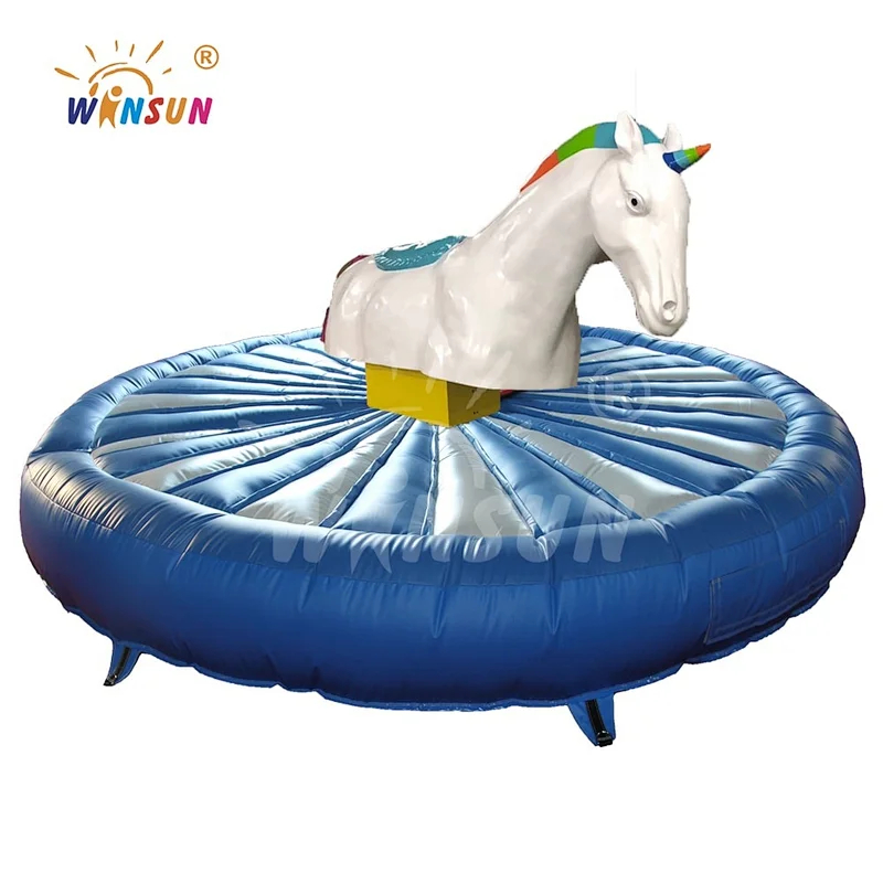 5M inflatable mechanical unicorn riding horse rodeo unicorn game