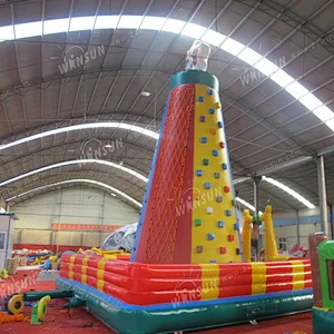 CE Hot Sale Durable Kids Inflatable Rock Climbing Wall
