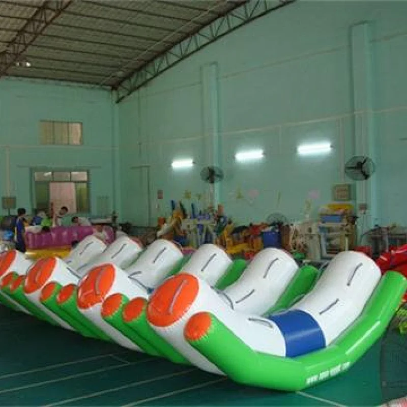 Summer ocean inflatable single/double totter floating water game for kids,inflatable teeter totter water toy