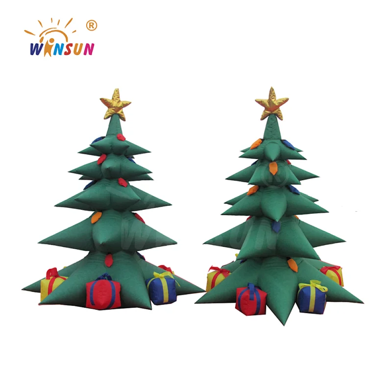 10ft outdoor inflatable Christmas tree with led light for Santa party decoration,small inflatable christmas tree indoor