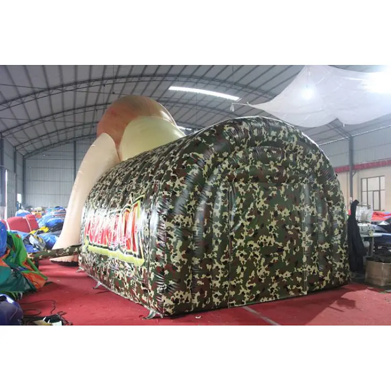 inflatable lion head tunnel,mascot tunnel tent for inflatable football game,customized mascot tunnel