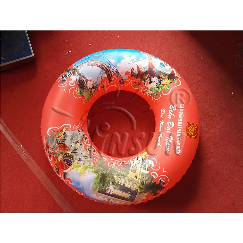 Hot sale inflatable round rive swimming float ring, colourful swimming ring adult