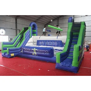 Hot sale interactive inflatable gladiator game for adult, inflatable battle zone