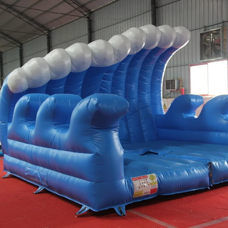 Air constant inflatable surf board games,inflatable mechanical surf board bouncer,inflatable simulation surf board trampoline