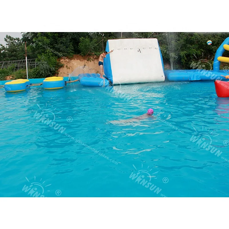 Outdoor inflatable water slide one word clear water park