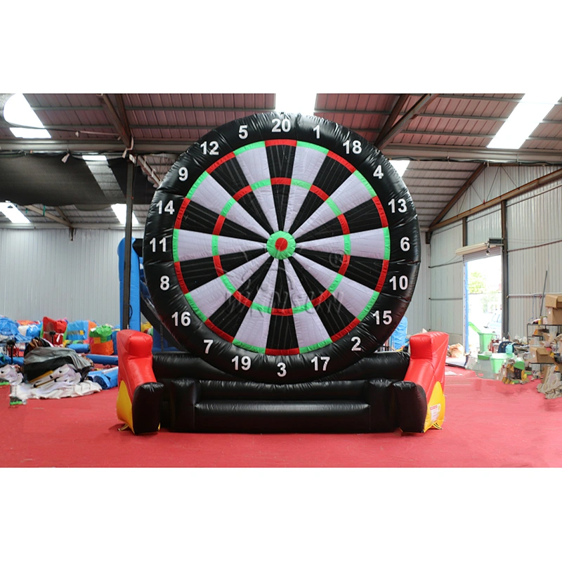 Buy soccer ball sticky dart board, inflatable football tossing sport games,target throwing sport games for sale