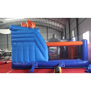 strong and durable inflatable bouncer combo slide