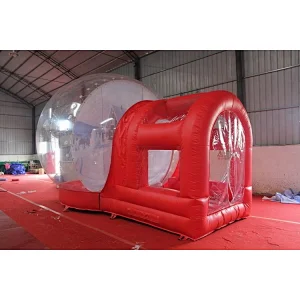 Christmas air blown inflatable snow globe, outdoor Christmas snow globes sale