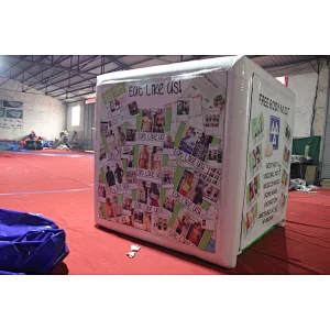 Airtight inflatable lose weight airtight booth room, inflatable kiosk house, air sealed portable office for promotion