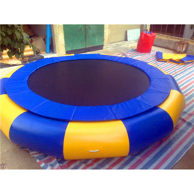 Easy set up and portable water frameless inflatable bongos trampoline
