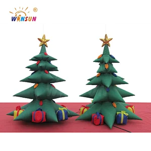 Inflatable Christmas Candy arch Entrance Decoration, Inflatable Cartoon Candy stick Arch With Gift Box