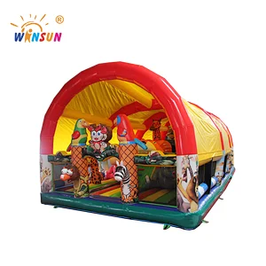 Popular design children inflatable fun city,kids inflatable playground on sale