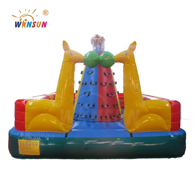 CE Hot Sale Durable Kids Inflatable Rock Climbing Wall
