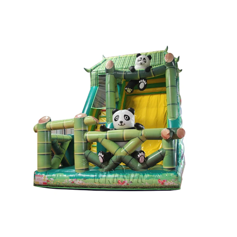 Cute Panda Inflatable Slide