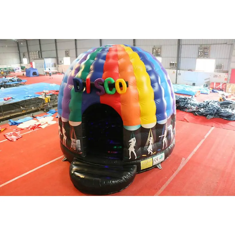 Backyard hot selling inflatable disco bouncer hall,inflatable disco halling bounce for rental game