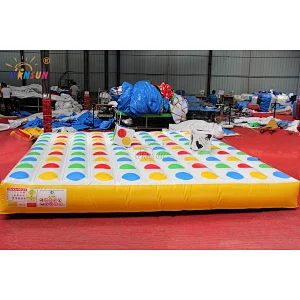 New Design inflatable 3d twister game, inflatable interactive twister game