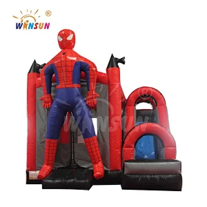 A super spider Amusement park inflatable classical dry slide, inflatable theme park slides for sale