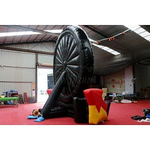 Buy soccer ball sticky dart board, inflatable football tossing sport games,target throwing sport games for sale