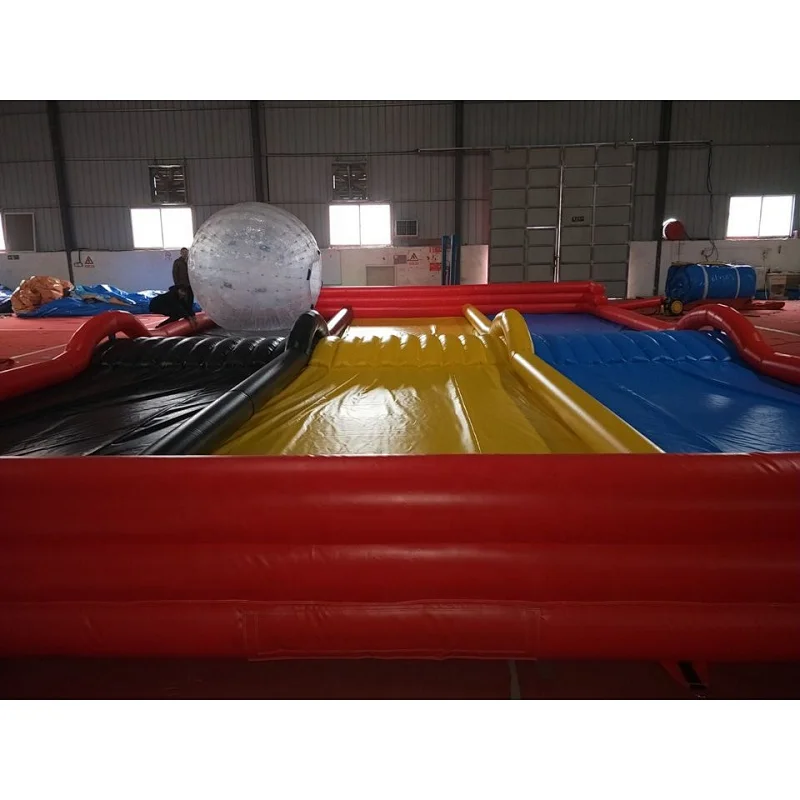 Super inflatable human hamster ball race track,inflatable zorb ball track,land mat for sale