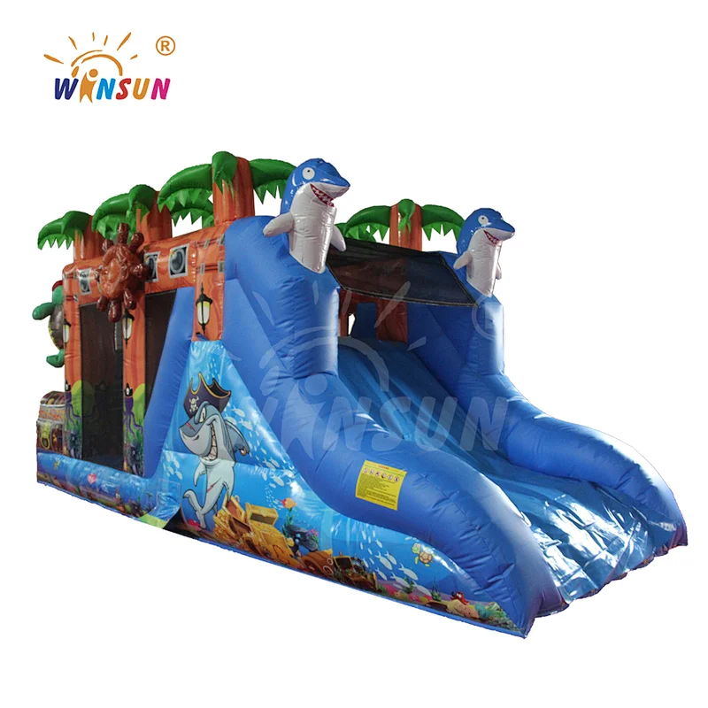 Children inflatable path treasure island,toddler slides bounce combo,percorso tesoro mt for sale
