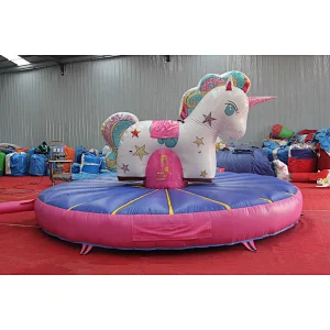 High quality Commercial pull riding bounce and ride inflatable,Inflatable Rodeo Unicorn