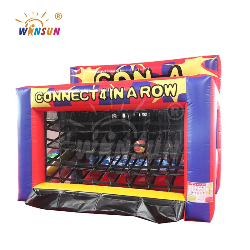 Outdoor Inflatable Basketball Shooting Game/ Inflatable basketball Throwing Connect Game 4 In A Row