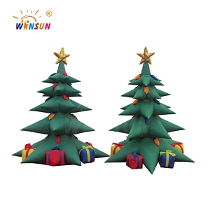 Inflatable Christmas Candy arch Entrance Decoration, Inflatable Cartoon Candy stick Arch With Gift Box