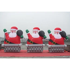 Factory Price inflatable santa model for christmas, christmas inflatable for decoration
