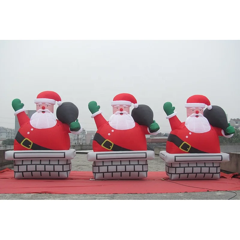 Factory Price inflatable santa model for christmas, christmas inflatable for decoration