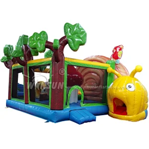 New Design CE Inflatable Snail Bouncer for sale, snail castle house for rental