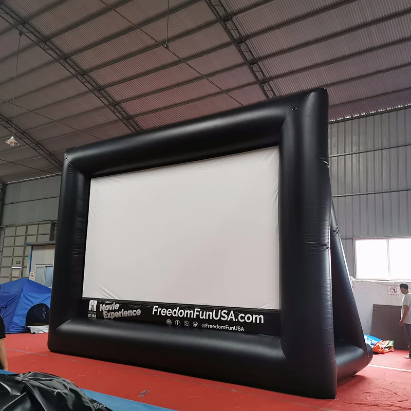 Outdoor giant advertising inflatable movie screen, inflatable cinema screen for projection movie,Inflatable Screen For Sale