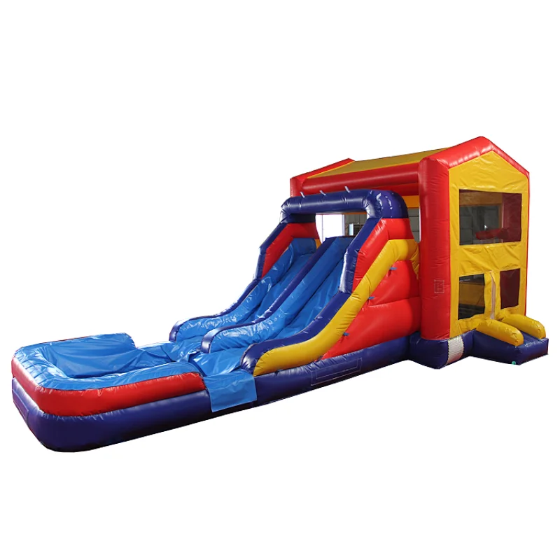 Inflatable Combo with Slide and Pool