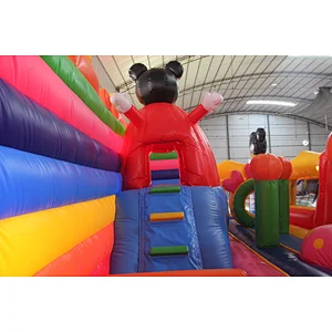 Amusement park cartoon theme bounce game,inflatable animal world bounce house, inflatable cartoon jumping trampolines for hire