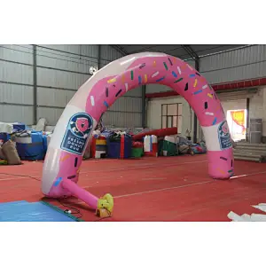 Ari constant inflatable  model  bow, cartoon santa claus arch,inflatable advertising snow man bows for christmas sale