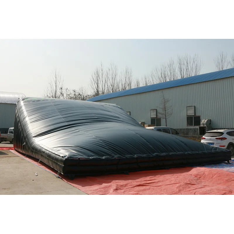 Custom extreme sport Inflatable Skiing Jump stunt airbag,big inflatable landing airbag ramp pad,sloped jump air bag mat for sale