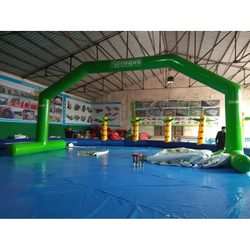 Advertising inflatable water floating archway,inflatable airtight bow,commercial air sealed arch for sale