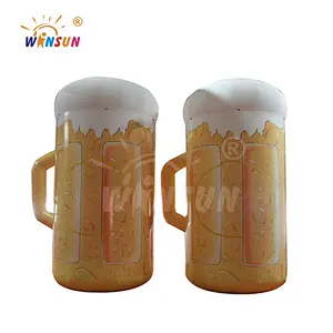Customized Giant inflatable beer mug/inflatable beer bottle/inflatable beer glass for Oktoberfest advertising