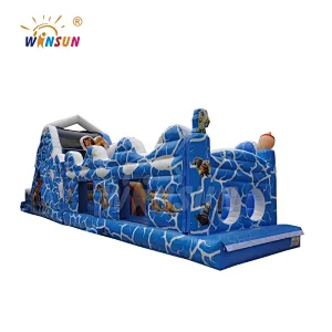 Challenge commercial outdoor kids inflatable obstacle course