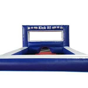 2 person Soccer Kick game, inflatable Soccer Goal Games, 10 balls inflatable football sport games promotion