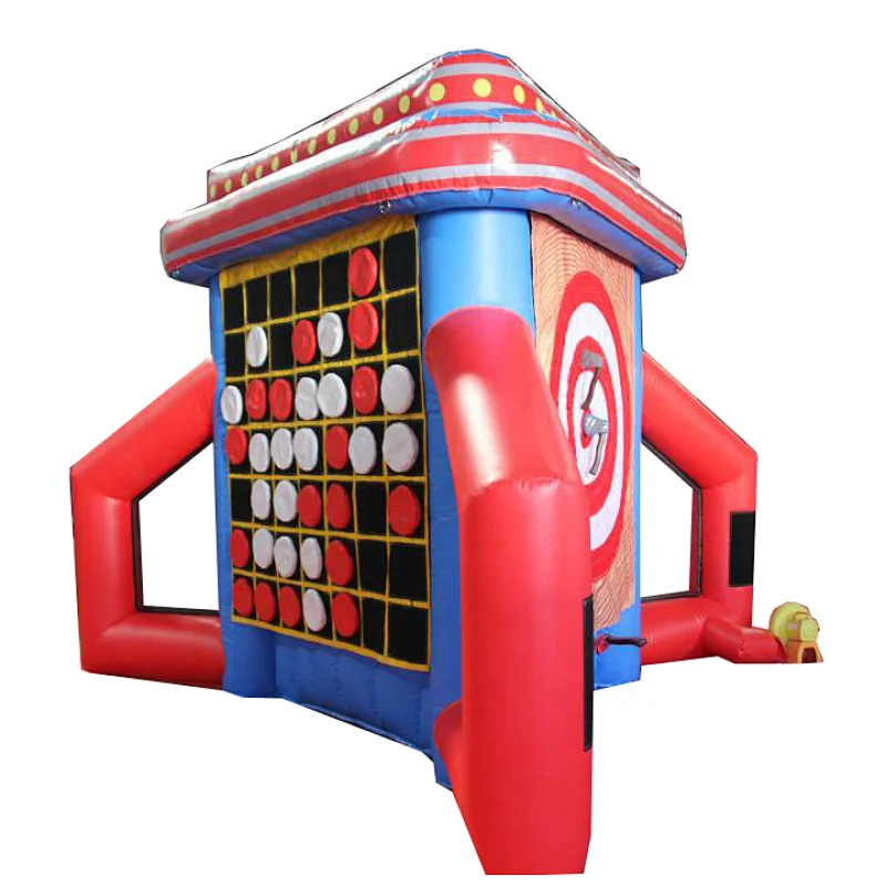 Summer carnival 6 in 1 sport games, amusement park rental hot games for sale,inflatable funfair use hire games for rentals