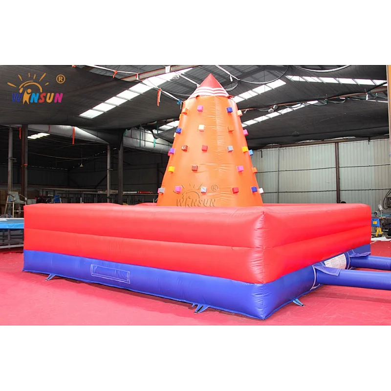 High quality inflatable rock climbing wall, inflatable wall climbing
