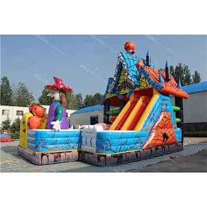 Alibaba inflatable halloween witch bounce house,inflatable halloween witch moonwalk,witch obstacle slide