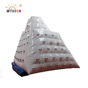 Customized cheap inflatable floating iceberg, inflatable iceberg water toy