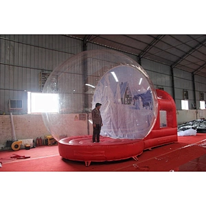 Christmas air blown inflatable snow globe, outdoor Christmas snow globes sale