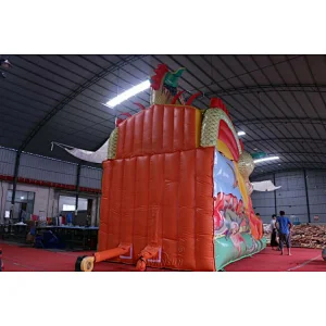 Inflatable Red Dragon Slide